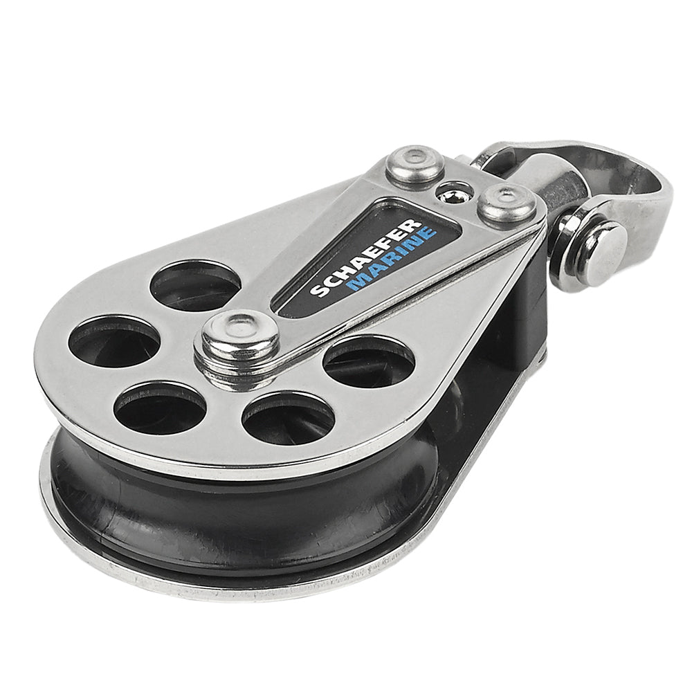 Schaefer Marine 5 Series Single Stainless Steel Block, 51mm Sheave, 1750 lbs SWL
