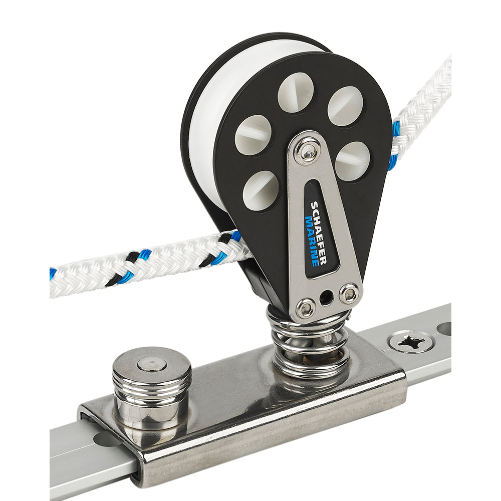 Schaefer Marine Spring Loaded/Lined Slide, 1-1/4" T-Track, 2250 lbs SWL