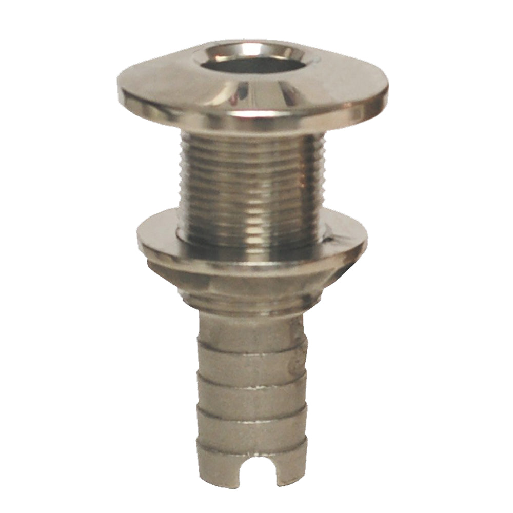 GROCO HTH-750-S Stainless Steel Hose Barb Thru-Hull, 3/4" - UL Listed