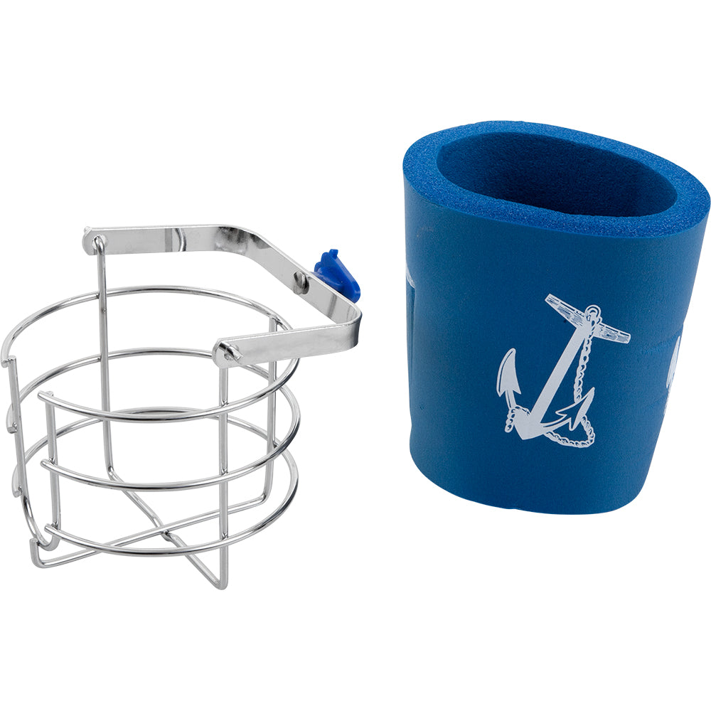 Sea-Dog Gimballed Chrome Brass Swivel Beverage Holder with Quick Release