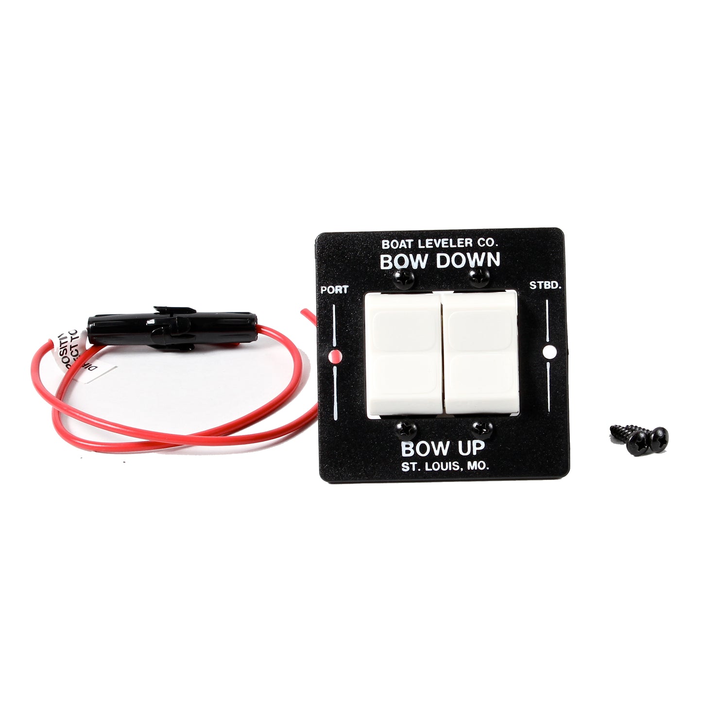 Boat Leveler Waterproof Trim Tab Switch - Black/Black Buttons