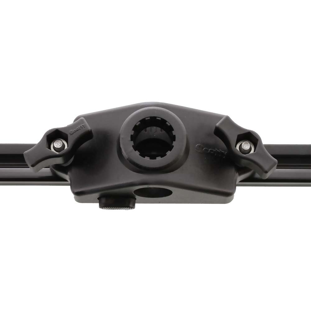 Scotty 0343-BK Locking Gunnel Track Mount, No Drill, Post Mount Compatible