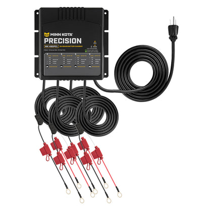 Minn Kota MK-460 PCL On-Board Charger, 4 Bank x 15 Amp – LiFePO4 Optimized