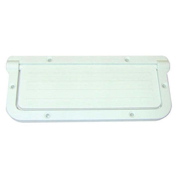 T-H Marine Large Rectangular Scupper, White, LRS-2-DP