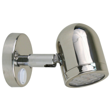 Scandvik LED 304 Stainless Steel Cabin & Reading Light, 8-30V Swivel