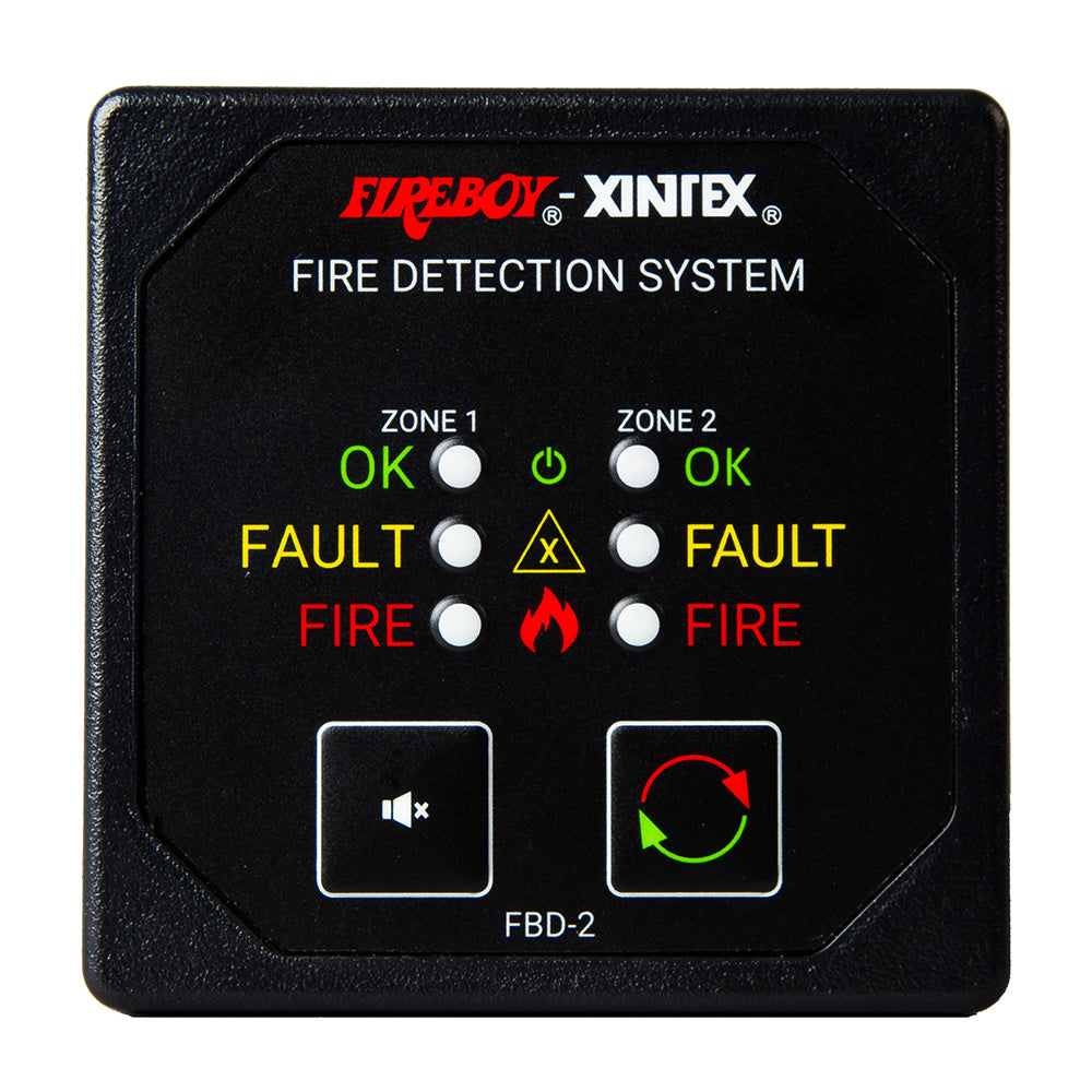 Fireboy-Xintex FBD-2-R Two Zone Detection & Alarm Panel, 12/24V DC