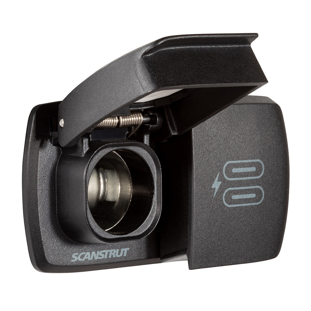 Scanstrut Flip Pro Dual USB-C & 12V Power Socket, 60W Fast Charge
