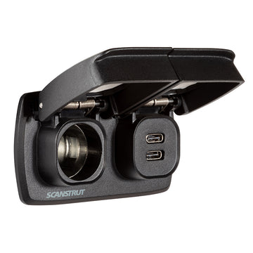 Scanstrut Flip Pro Dual USB-C & 12V Power Socket, 60W Fast Charge