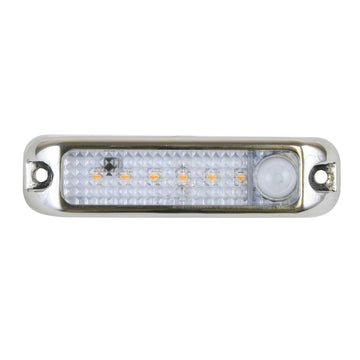 Scandvik 4" Locker Light with Motion Sensor, 10-30V Stainless Steel