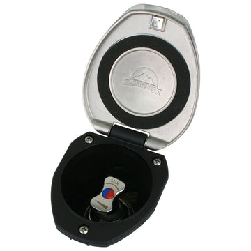 Scandvik Recessed T-Handle Mixing Valve, 316 SS with Black Cup