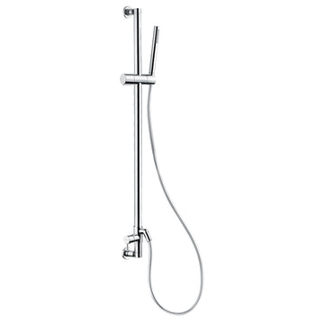 Scandvik All-In-One Shower System, 28" Rail, Chrome