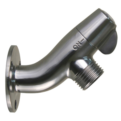 Scandvik 316 Stainless Steel Angled Washdown Valve with Ceramic Spigot
