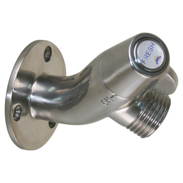 Scandvik 316 Stainless Steel Angled Washdown Valve with Ceramic Spigot
