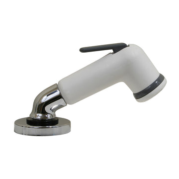 Scandvik Standard Elbow Sprayer, White w/ 6' Hose & Counter-Top Holder