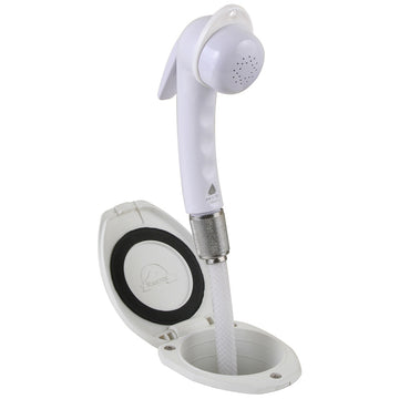 Scandvik Recessed Transom Shower, Euro Trigger Sprayer, 6' Hose