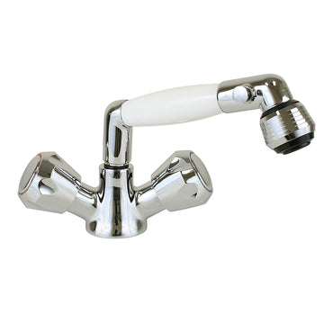 Scandvik Combination Faucet/Shower, White, 5 ft. Hose