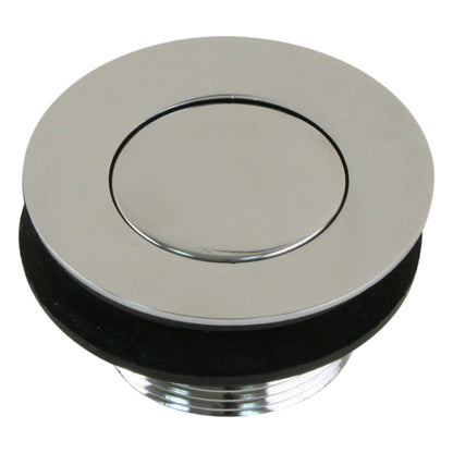Scandvik Sink Drain with Flip Stopper, Chrome Plated Brass
