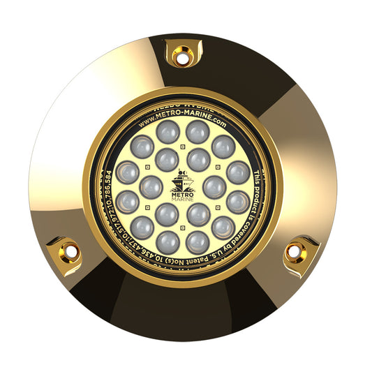 Metro Marine High-Output Submersible Underwater Light w/Intelligent Monochromatic LED's - Aqua, 45&deg; Beam