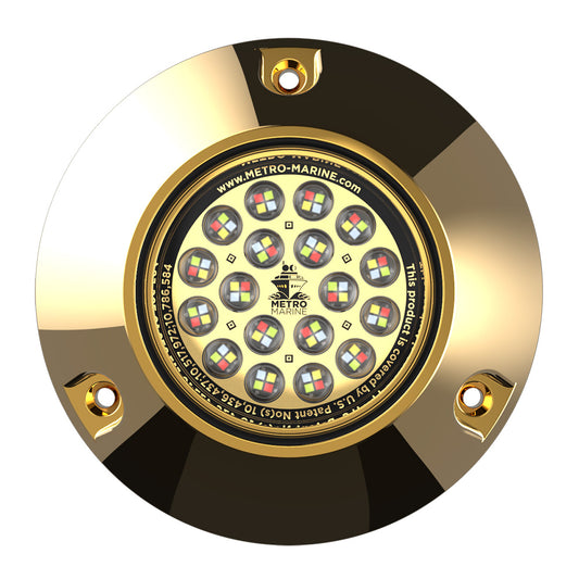 Metro Marine High-Output Submersible Underwater Light w/Intelligent Full Spectrum LED's - RGBW, 90&deg; Beam
