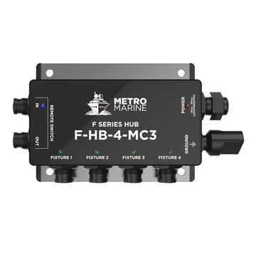 Metro Marine Single Color Hub - 4 Outputs, ABYC & IP68/IPX8 Rated