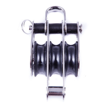 SeaSure 25mm Treble Block with Center Becket, 8mm Rope, 1250kg Load