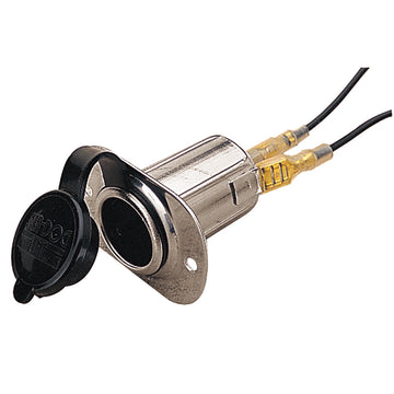 Sea-Dog 12V Stainless Steel Power Socket, 16A, 304 SS