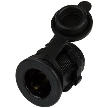 Sea-Dog 426115-1 12V Deluxe Power Socket w/Cap, Flush-Mount