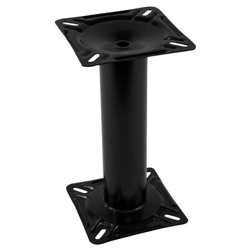 Wise Seats 13" Fixed Height Marine Pedestal, Black Steel