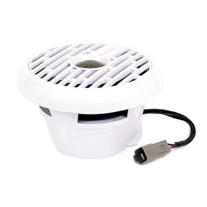 Roswell Marine R1 7.7" Marine Speakers, 90W RMS with RGB LED – White