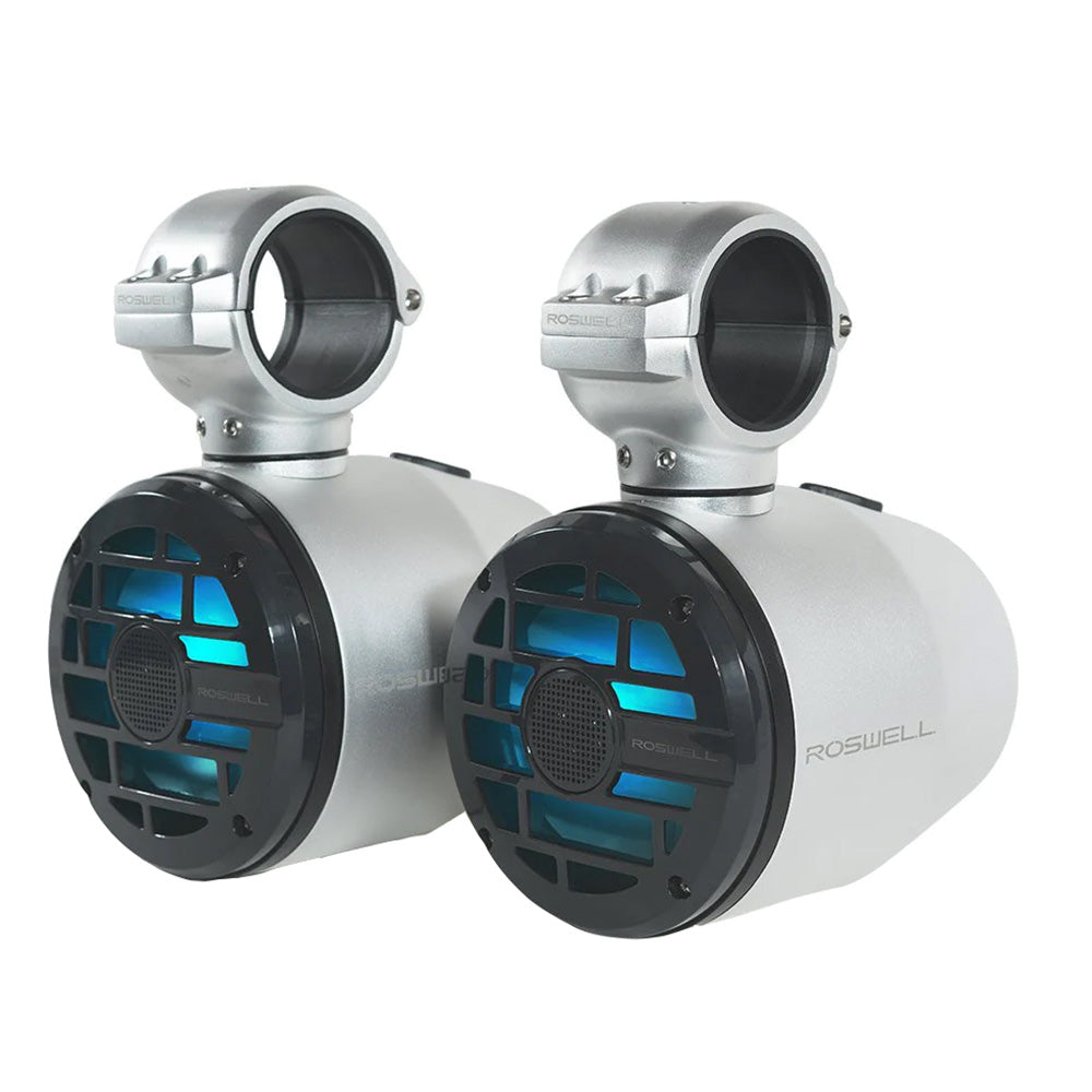 Roswell Marine R 6.5" Tower Speakers, 60W RMS, RGB LED, Anthracite Grille