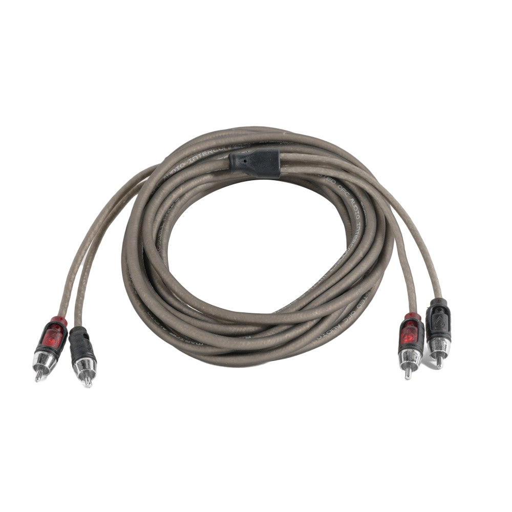 Roswell Marine 1M to 2F Y Adapter - 0.5 Meter, Quad-Shielded RCA Splitter