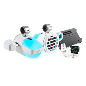 Roswell Marine R1 Pro Marine Audio Package, White – Klippel Certified
