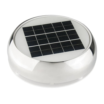 Marinco 3" Day/Night Solar Vent, Stainless Steel – Continuous Cabin Ventilation