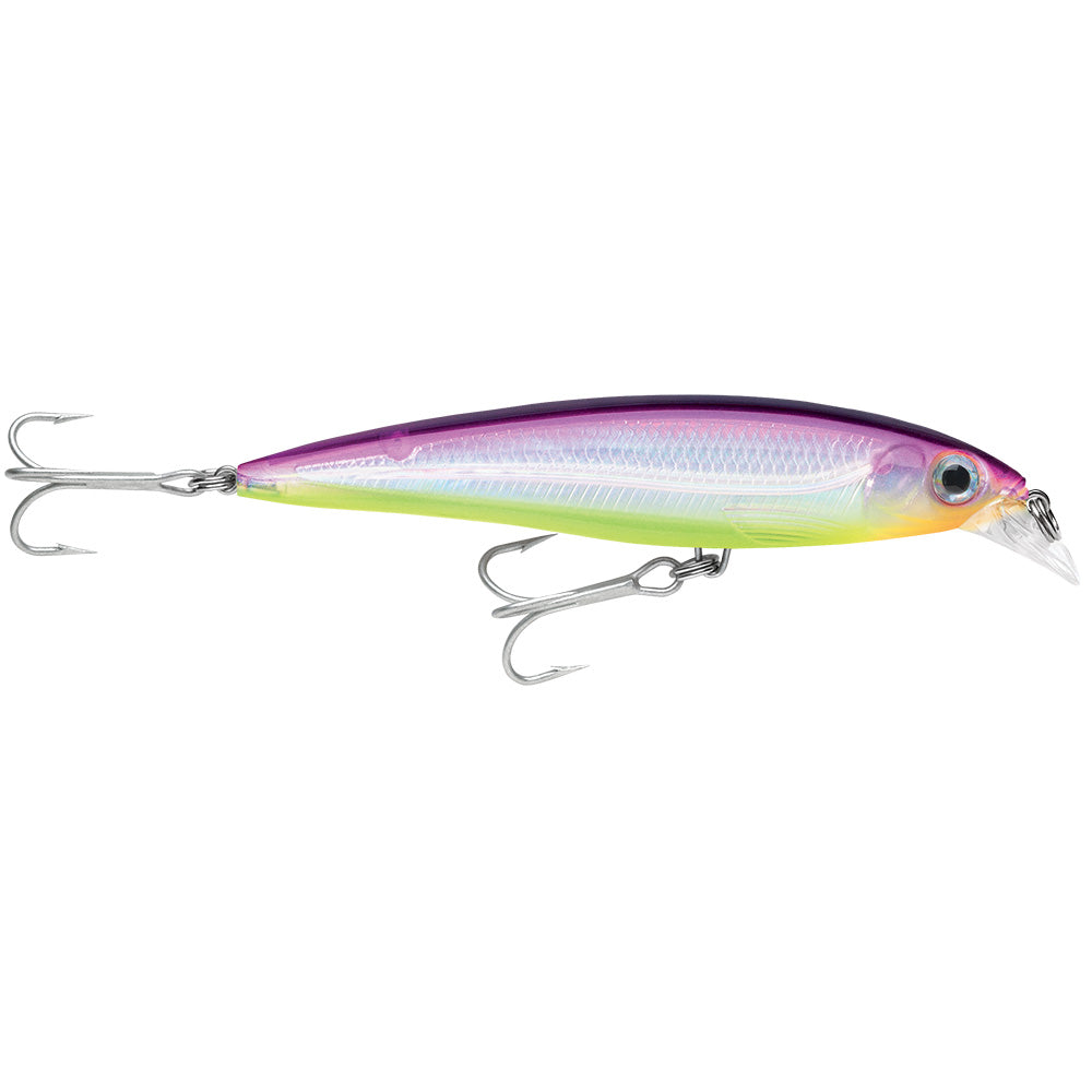 Rapala X-Rap Saltwater Suspending Lure, 4" Purple Chartreuse