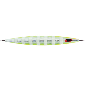 Williamson Kensaki 280 Jig, 7.25" – UV Chartreuse Glow Zebra