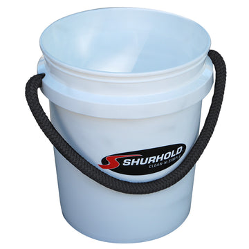 Shurhold World's Best Rope Handle Bucket, 5 Gallon – White