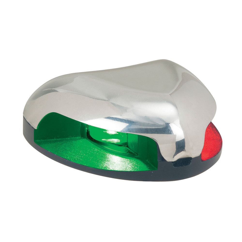 Perko Bi-Color LED Horizontal-Mount Navigation Light, Stainless Steel, 12V