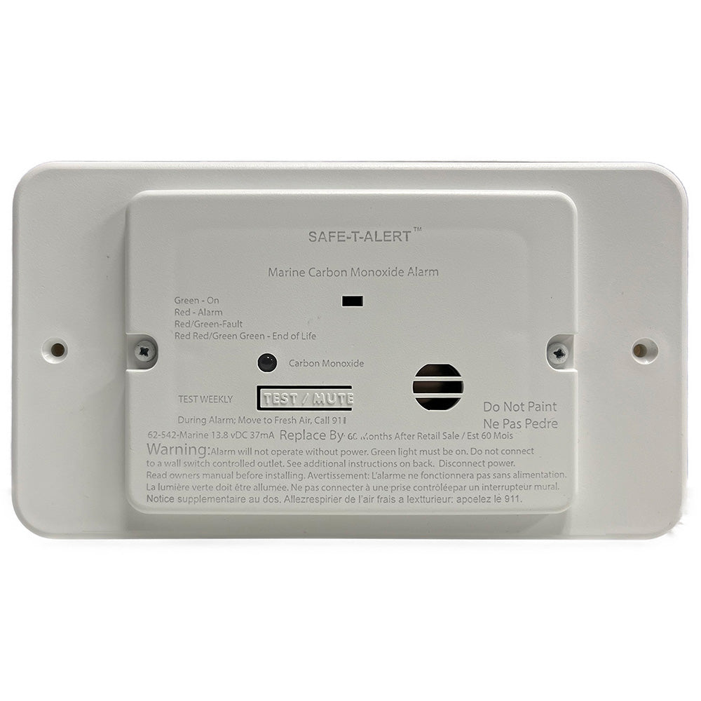 Safe-T-Alert 62 Series Marine CO Alarm, Flush Mount, 12V