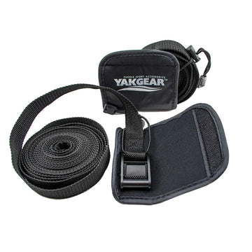YakGear 15' Tie Down Straps with Cover, 1-inch Nylon, 2-Pack