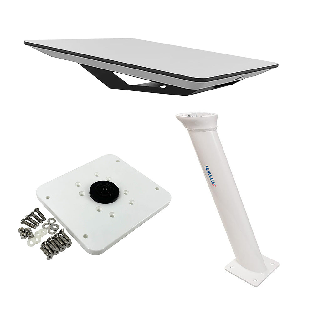 KVH Starlink Flat Panel Kit 72-1048-SV24, 24" Seaview Pedestal Mount