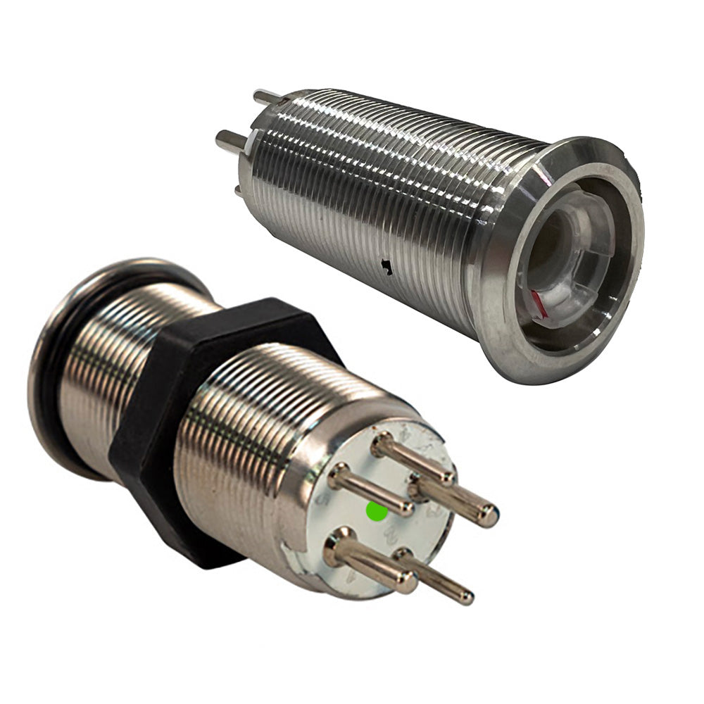 Bluewater 19mm Momentary Push Button Switch, SS316, IP69K Rated