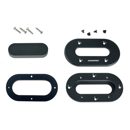 Scanstrut Low-Profile Multi Cable Seal, Black Anodized Aluminum, IP68