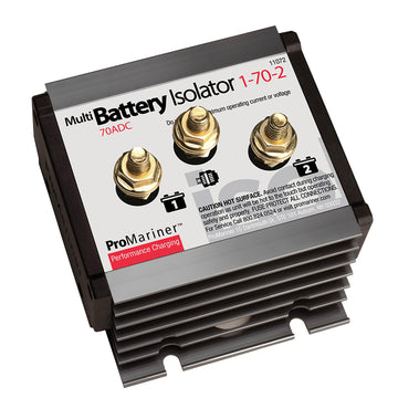 ProMariner 11072 Battery Isolator, 1 Alt / 2 Batt, 70A, IP67 Certified