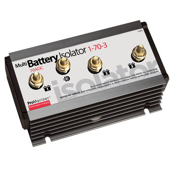 ProMariner 70 Amp Battery Isolator, 1 Alternator to 3 Battery
