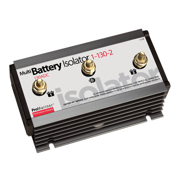 ProMariner Battery Isolator, 130A, 1 Alternator, 2 Battery – IP68 Rated