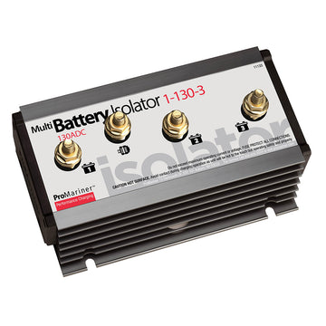 ProMariner Multi Battery Isolator, 130 Amp, 1 Alternator, 3 Battery – IP68