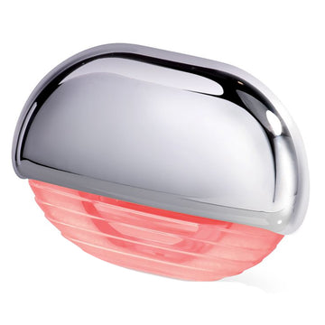 Hella Marine Easy Fit LED Step Lamp, Red Light, Chrome Cap