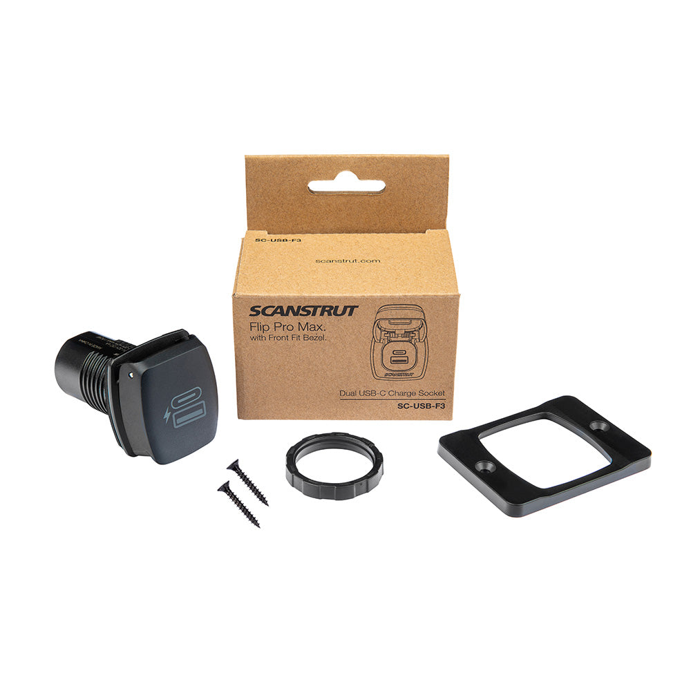 Scanstrut Flip Pro Plus Fast Charge USB-A & USB-C Socket, 60W Marine-Grade