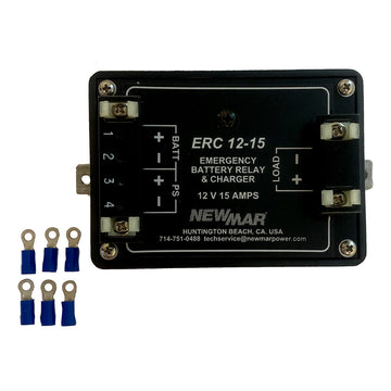 Newmar Power ERC-12-15 Emergency Relay/Charger, 12VDC, 10A/15A