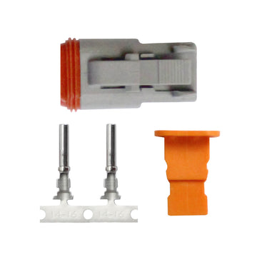 Pacer DT Deutsch Plug Repair Kit, 14-18 AWG (2-Position) – IP68 Rated